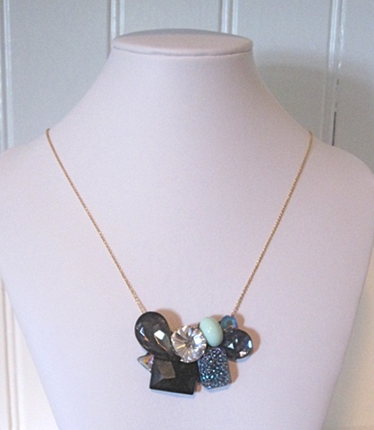 One of a kind rhinestone necklace