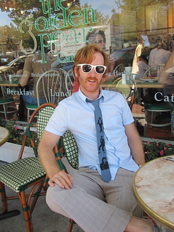 Nick Hangs by the Golden Pear in Southampton sporting a MJ Limited Edition Memorial tie