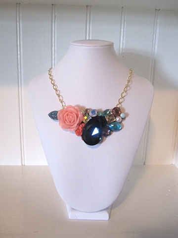 One of a kind rhinestone necklace