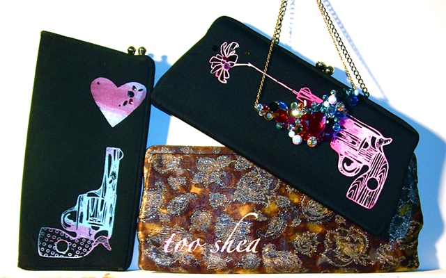 Vintage Clutch bags, revamped, renewed, recycled! ONE of a kind.