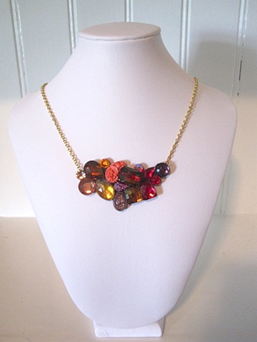one of a kind rhinestone necklace