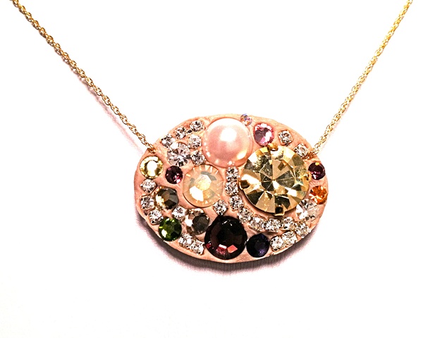 One of a kind rhinestone necklace