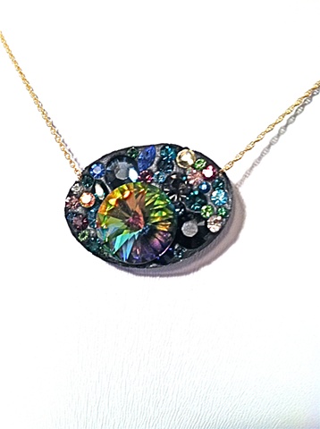 One of a kind rhinestone necklace