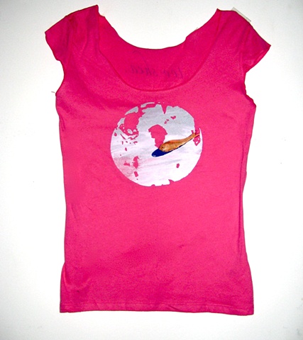 Hand drawn, hand printed, t-shirt