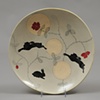 plate with jumping rabbits