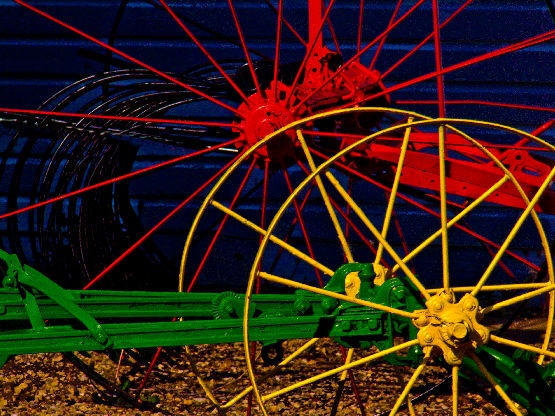 Coloured Wheels in Wakaw