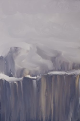 Close to a Mountain in the Clouds