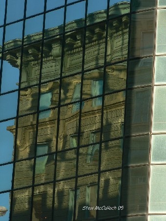Sterling Bldg in reflection