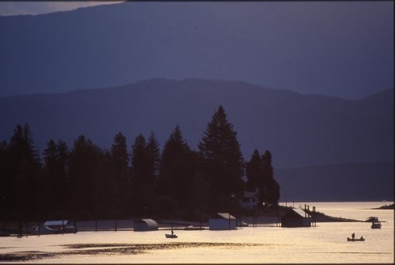Fishing at Sunrise on Kootenay Lake