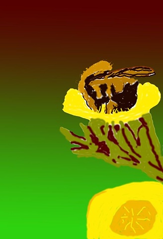 bee gettin sum huny