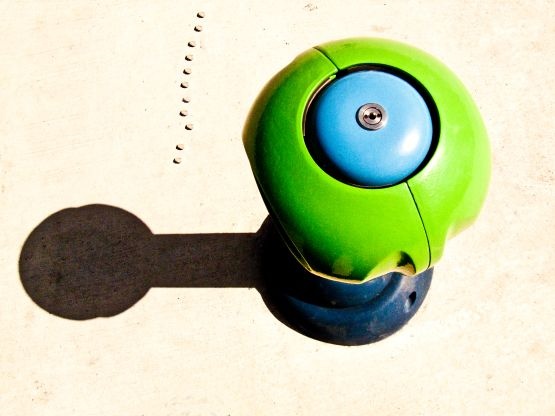the mechanics of a toy in a childrens' park