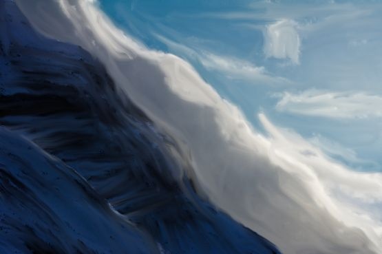 Mountain and Sky Paint