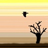 Flying over a Daed Tree