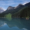 Canoeing on a Mountain Lake