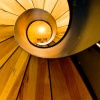 a spiral staircase