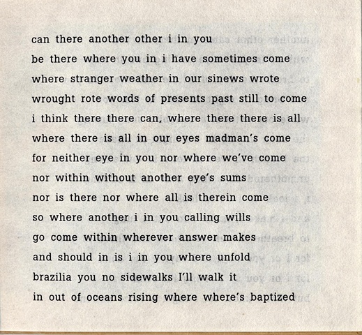 can there another other i in you

from brazilia you

pas de chance press, 2004