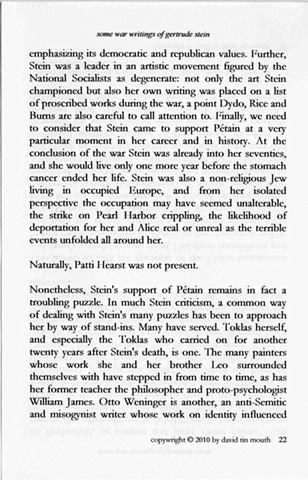 some war writings of gertrude stein

chapter one, page twenty-two