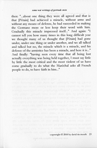 some war writings of gertrude stein

page twenty-five