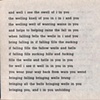 and well i see the swell of i in you

from brazilia you

pas de chance press, 2004