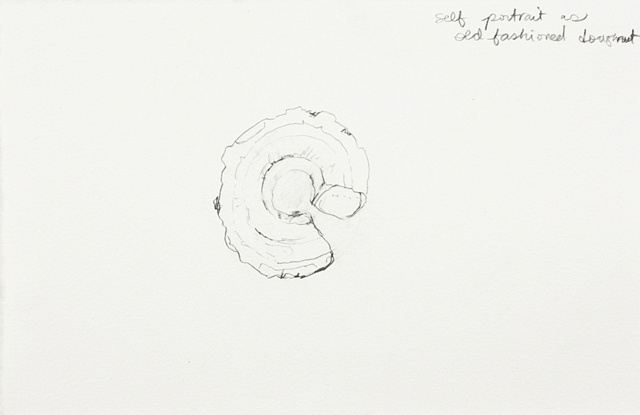 self portrait as an old fashioned doughnut