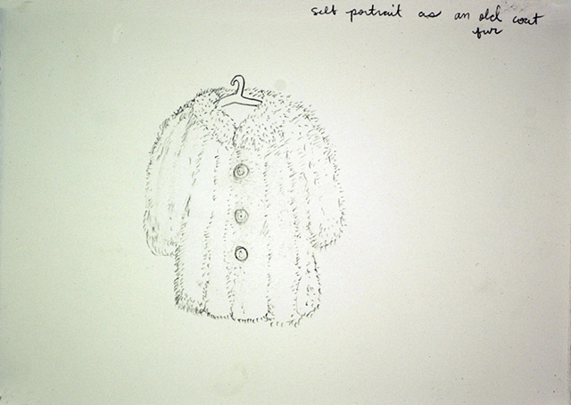 self portrait as a mink coat