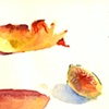 figs and a peach