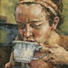 Ashley's Tea Party (second painting in diptych)