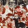 city scape with dogwood flowers