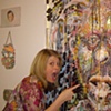 Amy with Mirror Monster painting