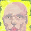Face on Yellow and Green