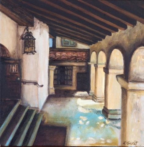 Living Qrtrs @  Historic Santa Barbara Mission, S.B., California