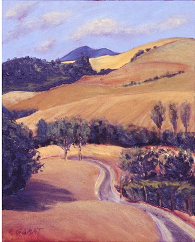 Fields and Pastures at La Ripolina (alla prima sketch)