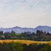 Distant View of Civita Castellana, Late Aftenoon, Lazio, Italy