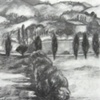 charcoal drawing La Ripolina
