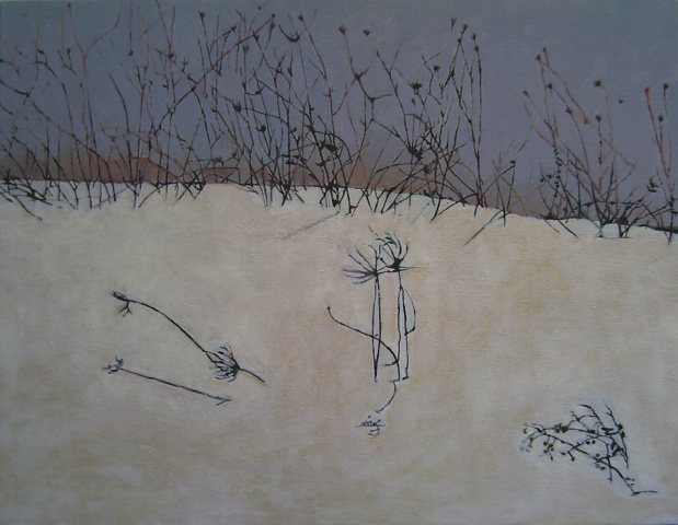 Julie Goulding oil paintings snow
