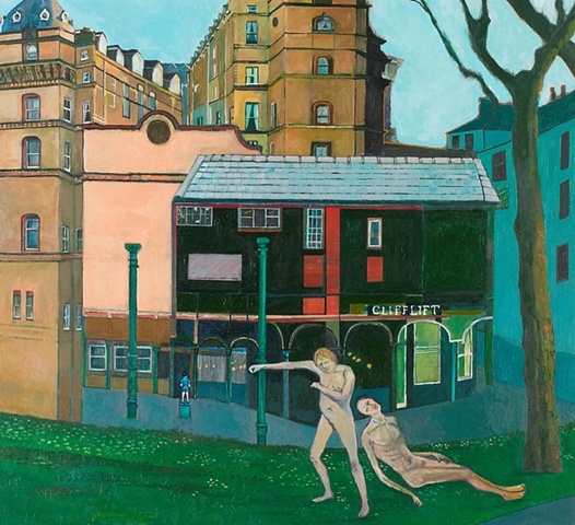Cliff Lift [Left Panel of Triptych ]