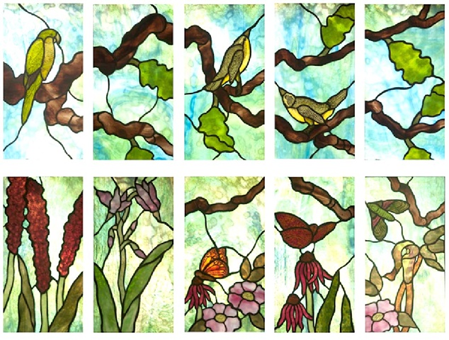 Birds and Flowers