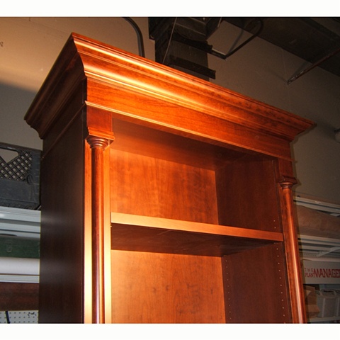 Detail of Cherry Bookcase