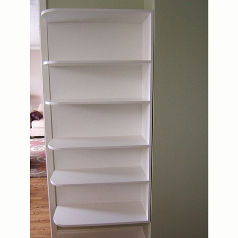 Bookcase - Rounded and Anchored to Wall