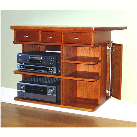 Wall Anchored Media Cabinet