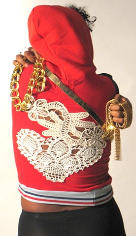 TWA Hoodie with Antique Lace