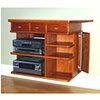 Wall Anchored Media Cabinet