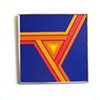 1980s geometric op art painting