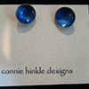 painted post earrings