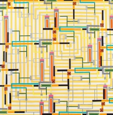 Yellow Spiral Console