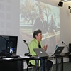 Ellen presenting her work with communities