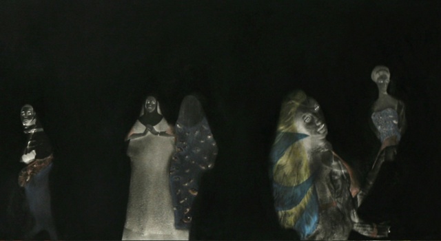 Detail 3 of "The Spectators"