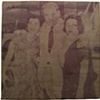 14 de mayo 1956 Gobernador Mu&ntilde;oz Mar&iacute;n abrazando a Viviana y Do&ntilde;a In&eacute;s al despedirlo en el aeropuerto