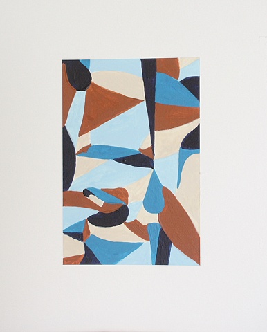 3 Blues, Brown,& Cream #2