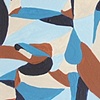 3 Blues, Brown,& Cream #2